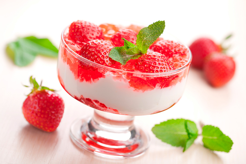 Copa yogur fresas 1
